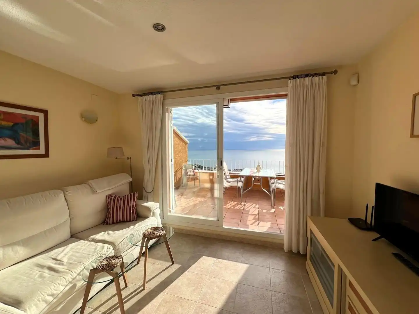 Terrassa de Apartament de lloguer en Benitachell / El Poble Nou de Benitatxell amb Jardí privat, Terrassa i Piscina comunitària