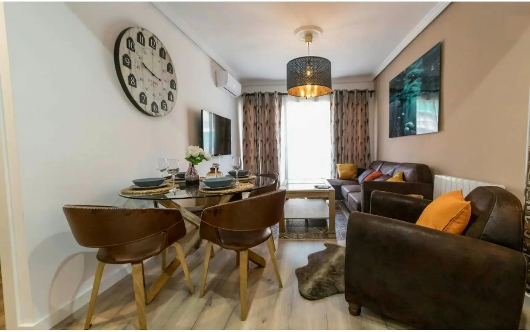 Sala de estar de Piso de alquiler en Valencia con Aire acondicionado, Calefacción y Amueblado