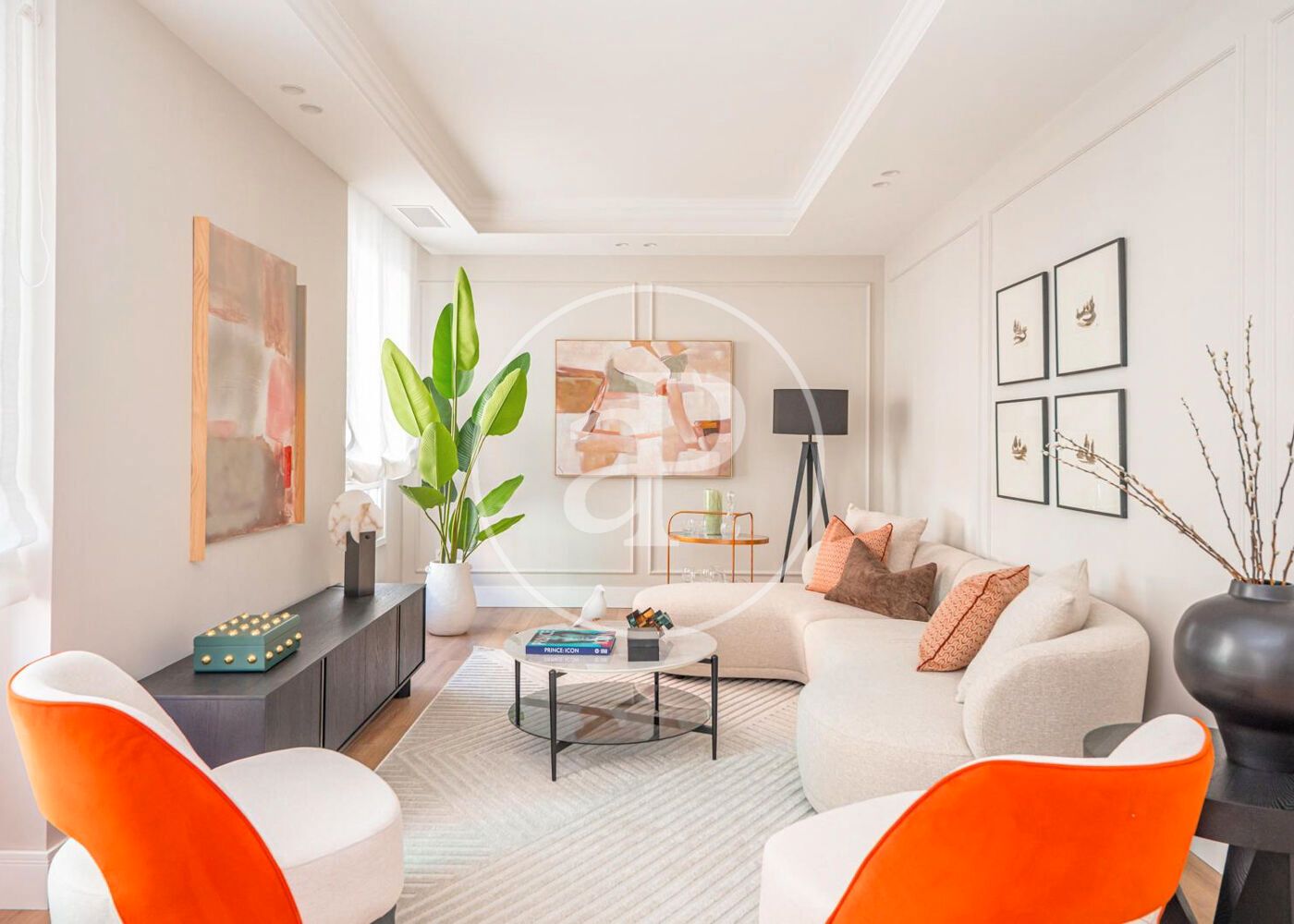 Sala de estar de Piso en venta en  Madrid Capital con Aire acondicionado y Calefacción
