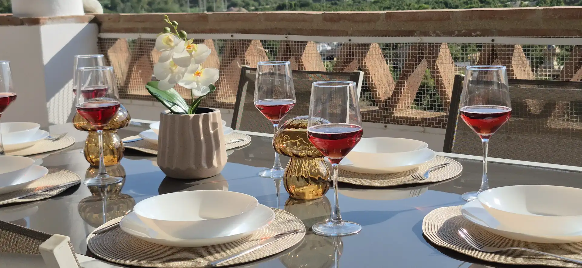 Terrasse von Wohnungen zur Miete in Mijas mit Klimaanlage, Heizung und Terrasse