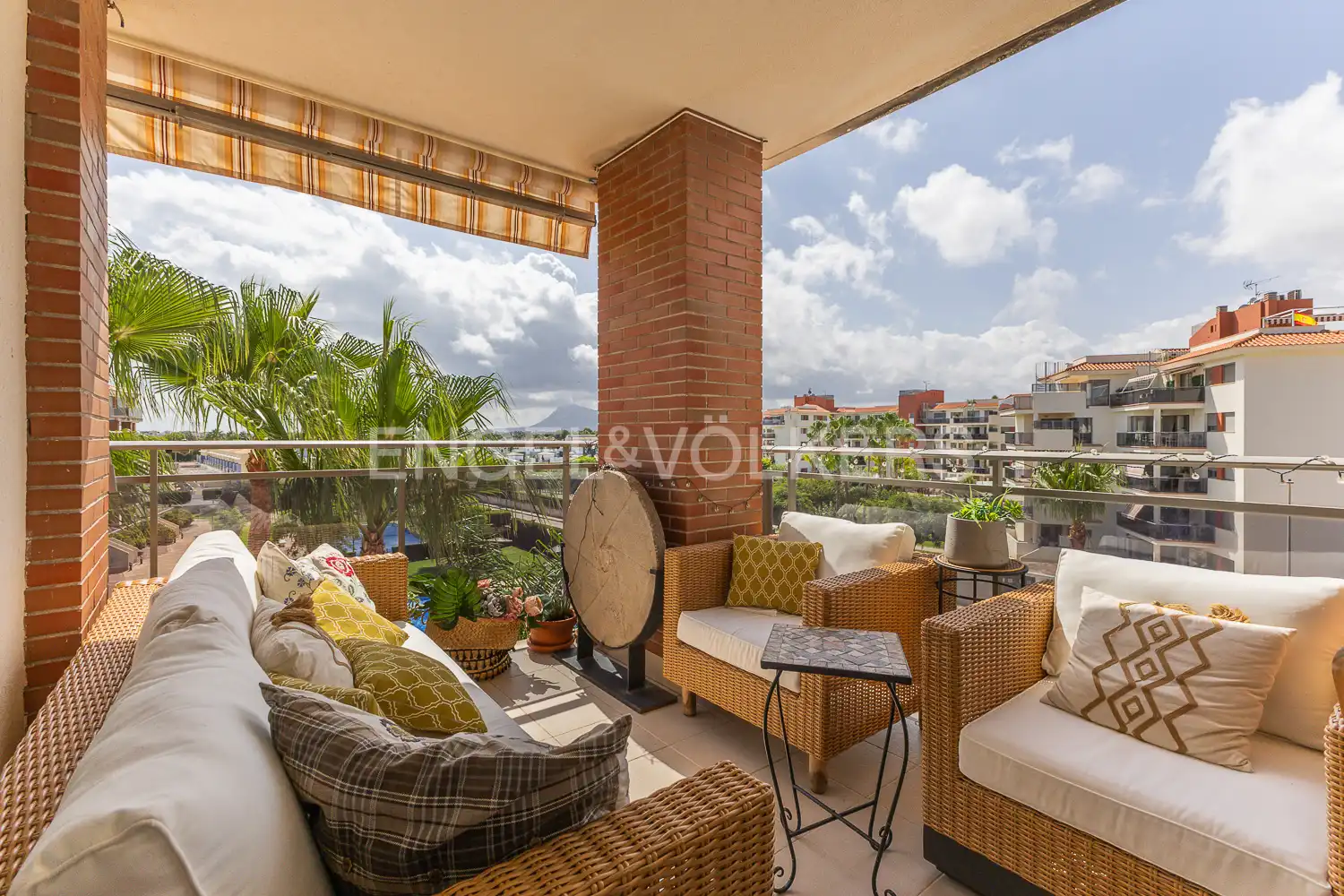 Terraza de Piso de alquiler en El Verger con Aire acondicionado, Calefacción y Jardín privado