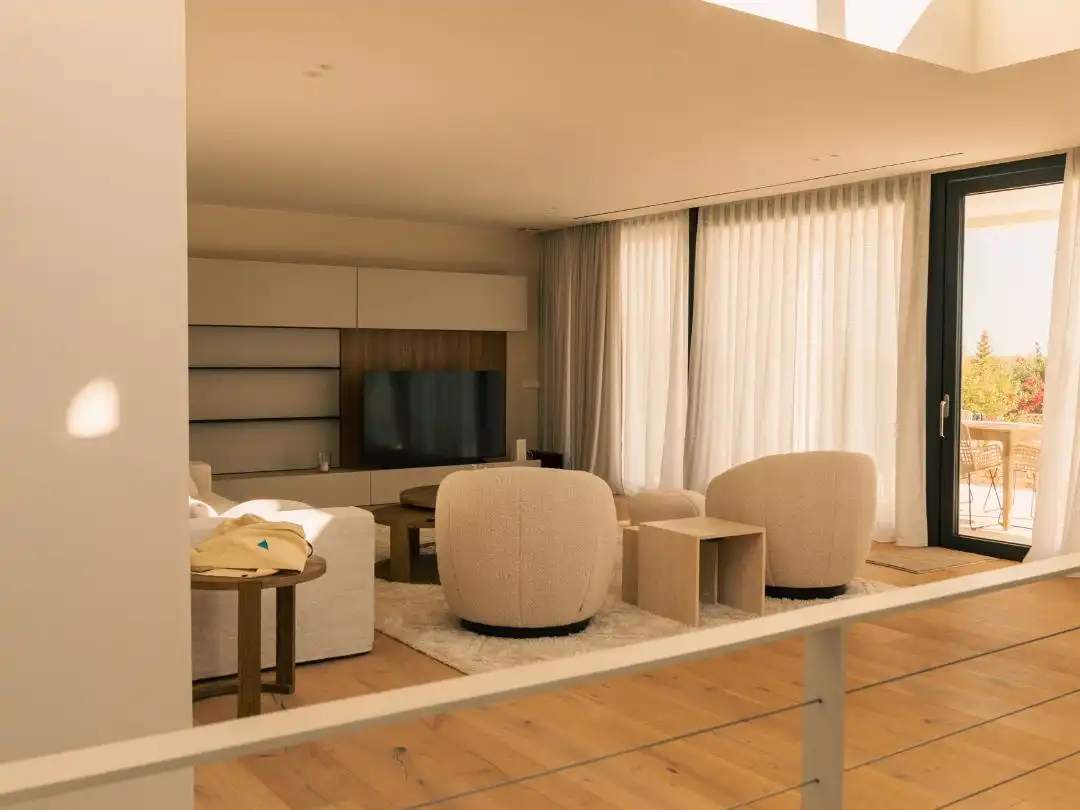 Sala de estar de Casa o chalet en venta en Marratxí con Aire acondicionado, Terraza y Piscina