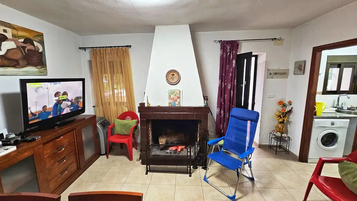Sala de estar de Casa o chalet en venta en Almonaster la Real con Amueblado