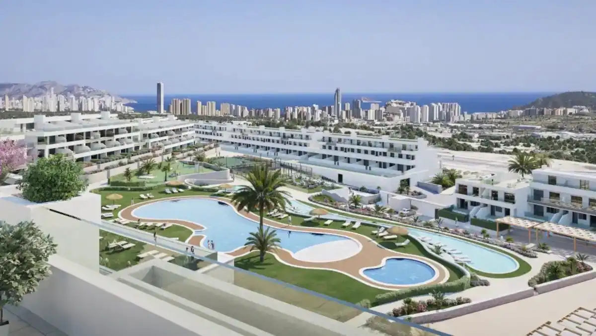 Apartament amb piscina en venda a Finestrat Pueblo