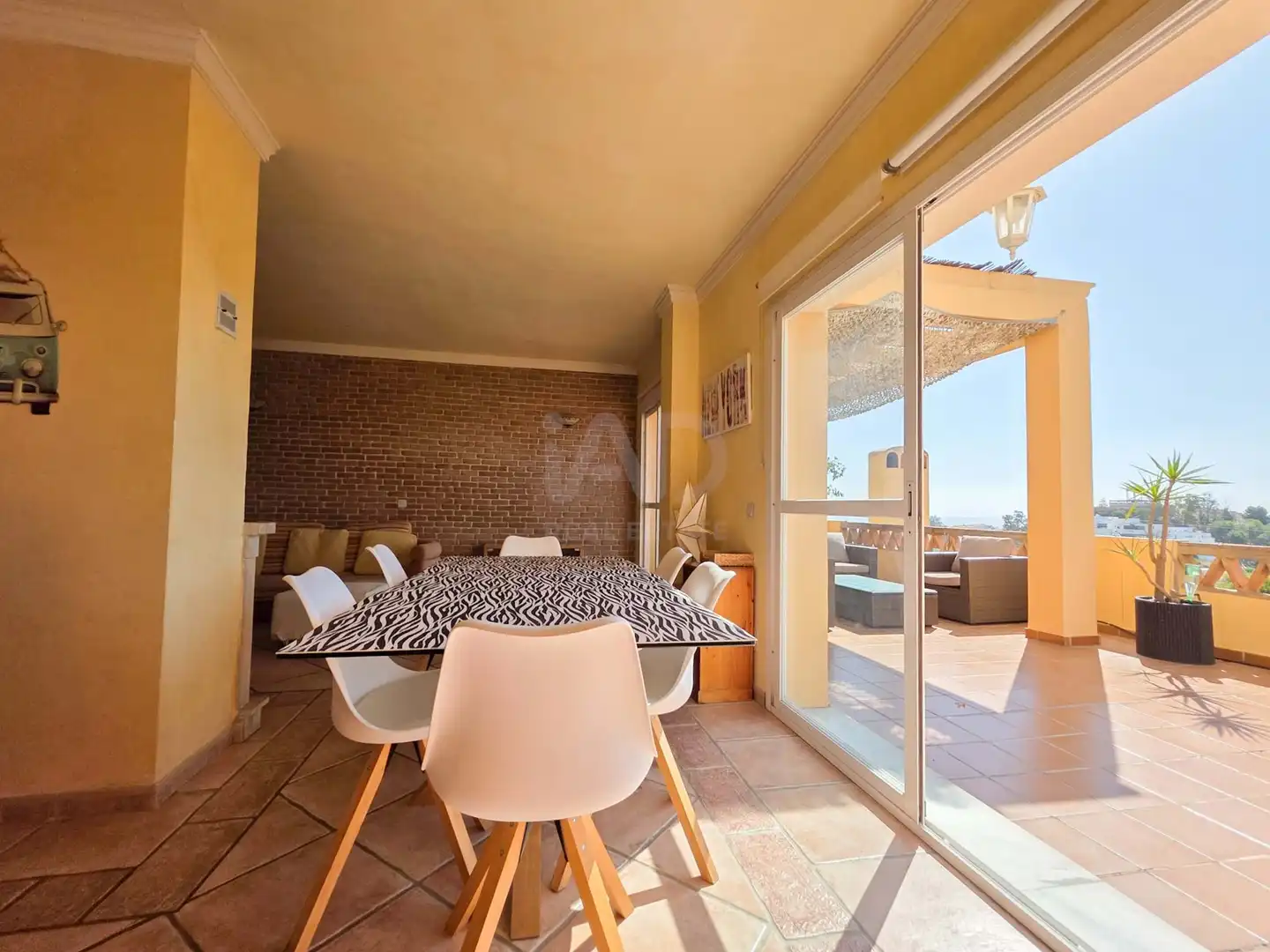 Schlafzimmer von Dachboden zum Verkauf in Málaga mit Klimaanlage, Heizung und Terrasse