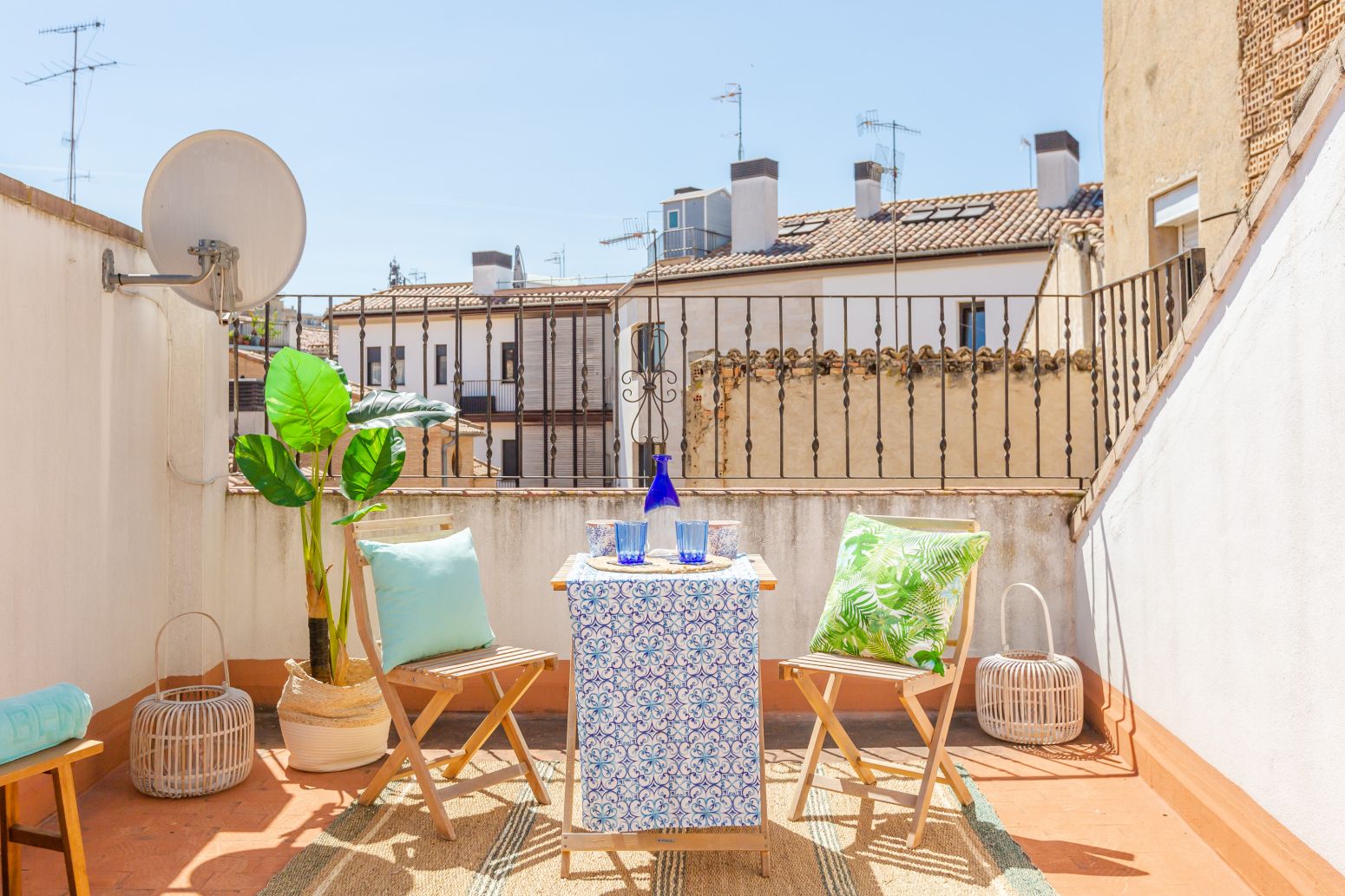 Terrace of Single-family semi-detached for sale in Tudela  with Heating, Parquet flooring and Terrace