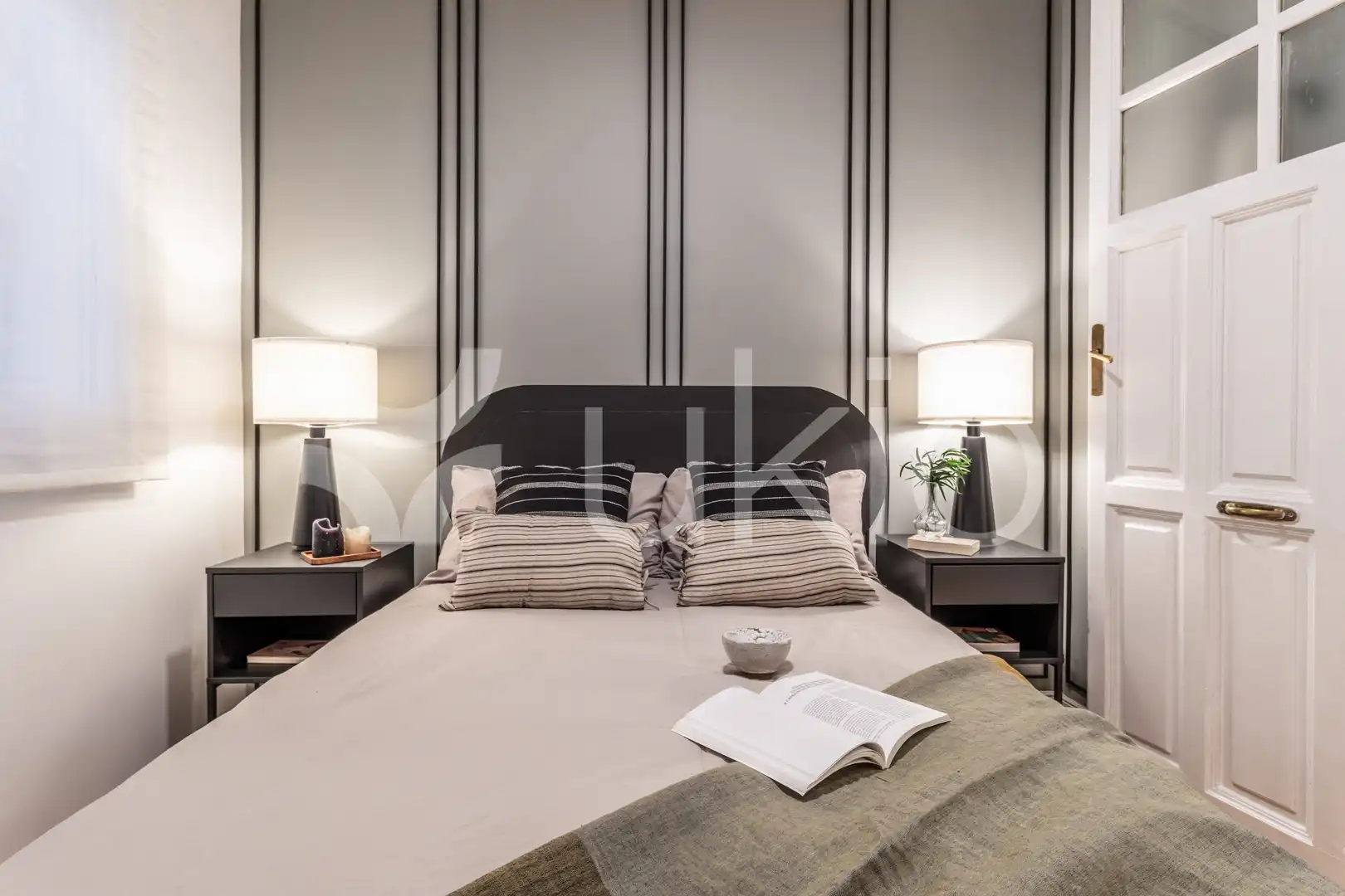 Schlafzimmer von Wohnungen zur Miete in Madrid mit Klimaanlage, Heizung und Möbliert
