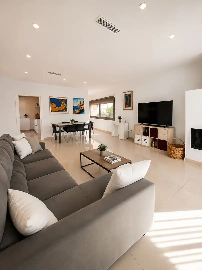 Sala de estar de Casa o chalet en venta en Sant Pere de Ribes con Aire acondicionado, Calefacción y Jardín privado