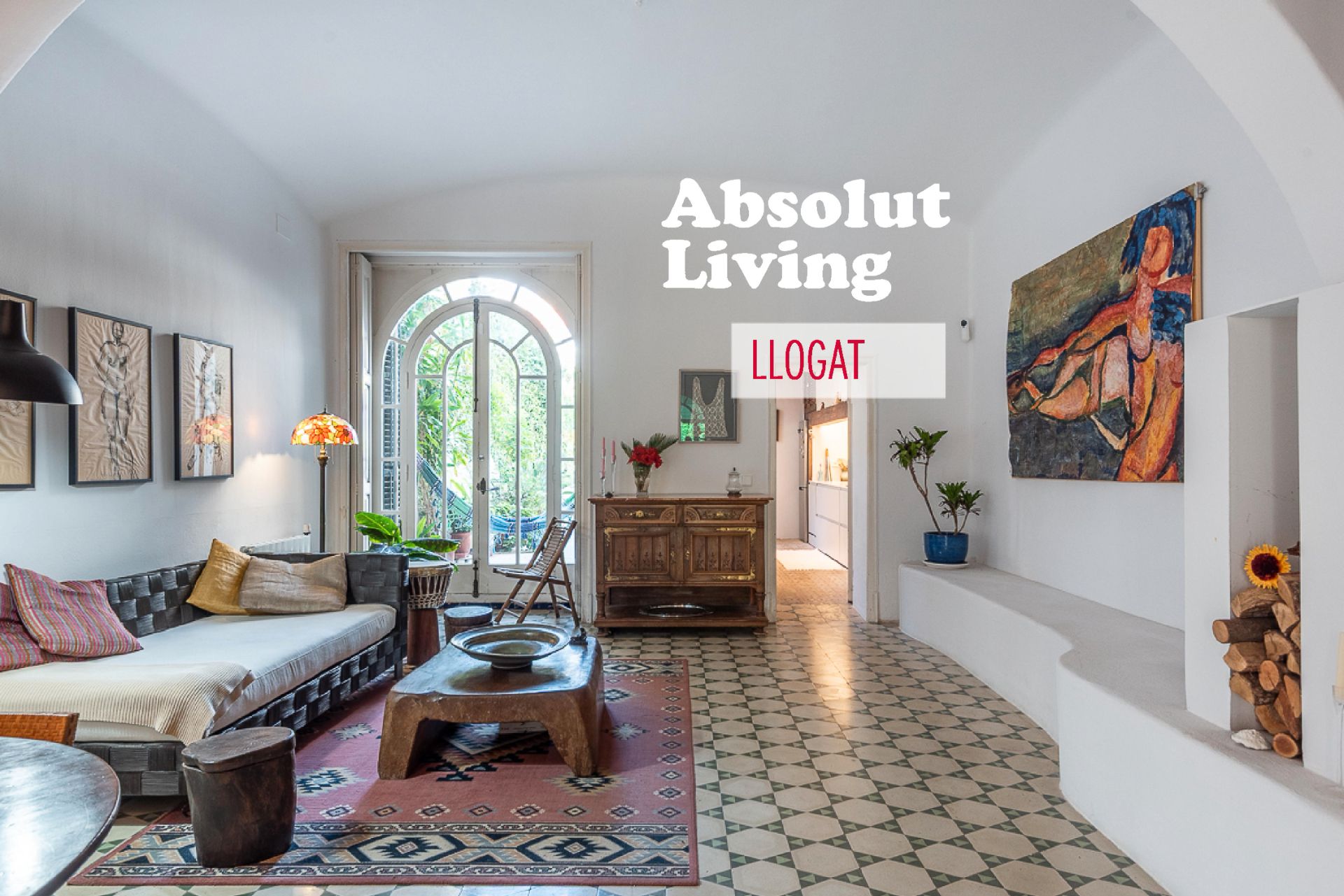 Living room of Country house to rent in Vilassar de Mar  with Heating, Private garden and Furnished