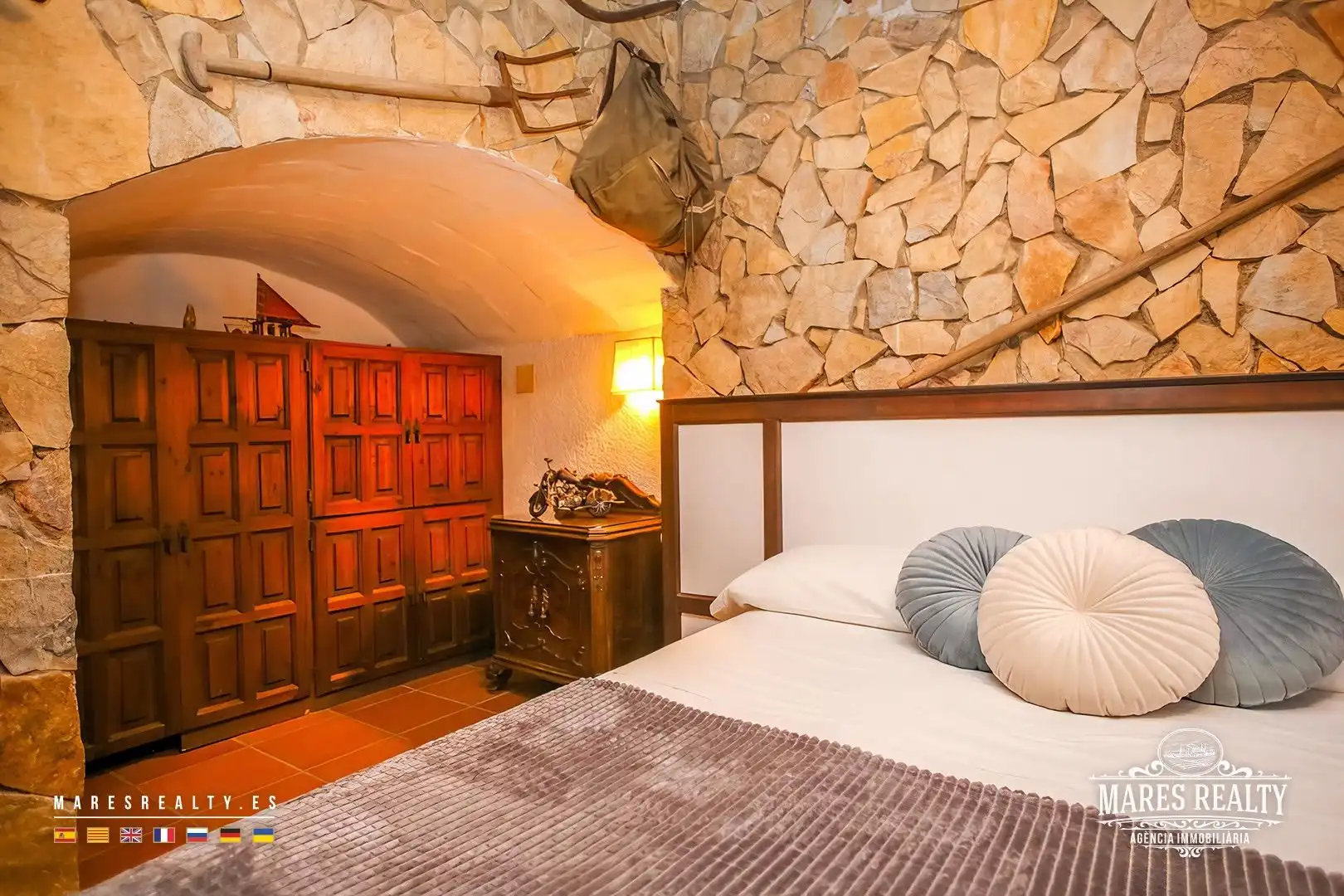Schlafzimmer von Country house zum Verkauf in Vidreres mit Heizung, Privatgarten und Abstellraum