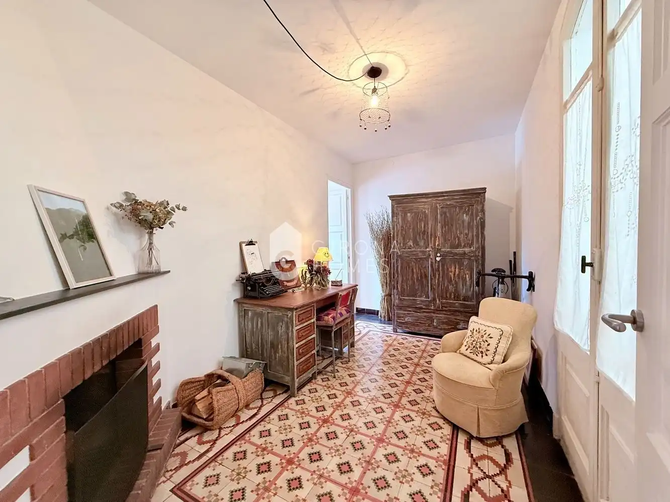 Sala de estar de Piso en venta en Girona con Terraza y Trastero