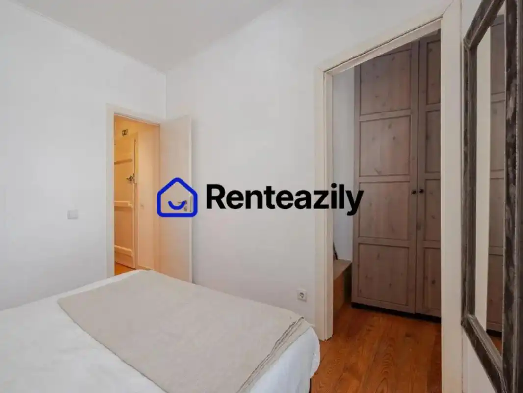 Habitación de Apartamento de alquiler en Madrid con Aire acondicionado, Amueblado y Se aceptan mascotas