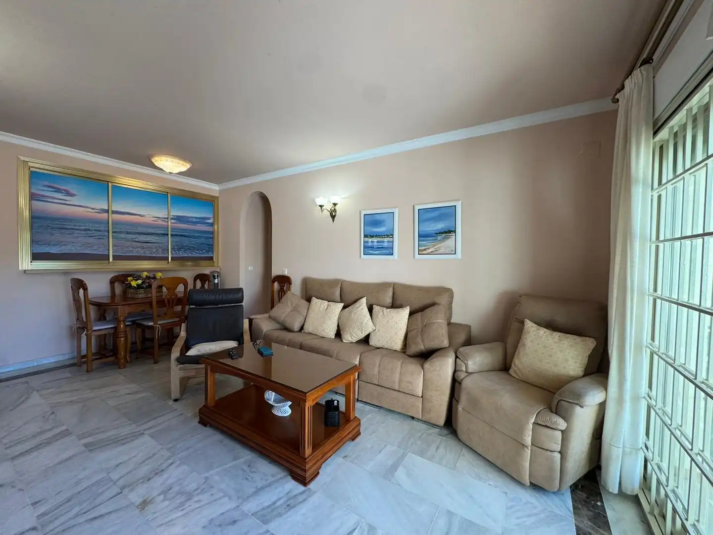 Sala de estar de Apartamento en venta en Rota con Jardín privado, Terraza y Trastero