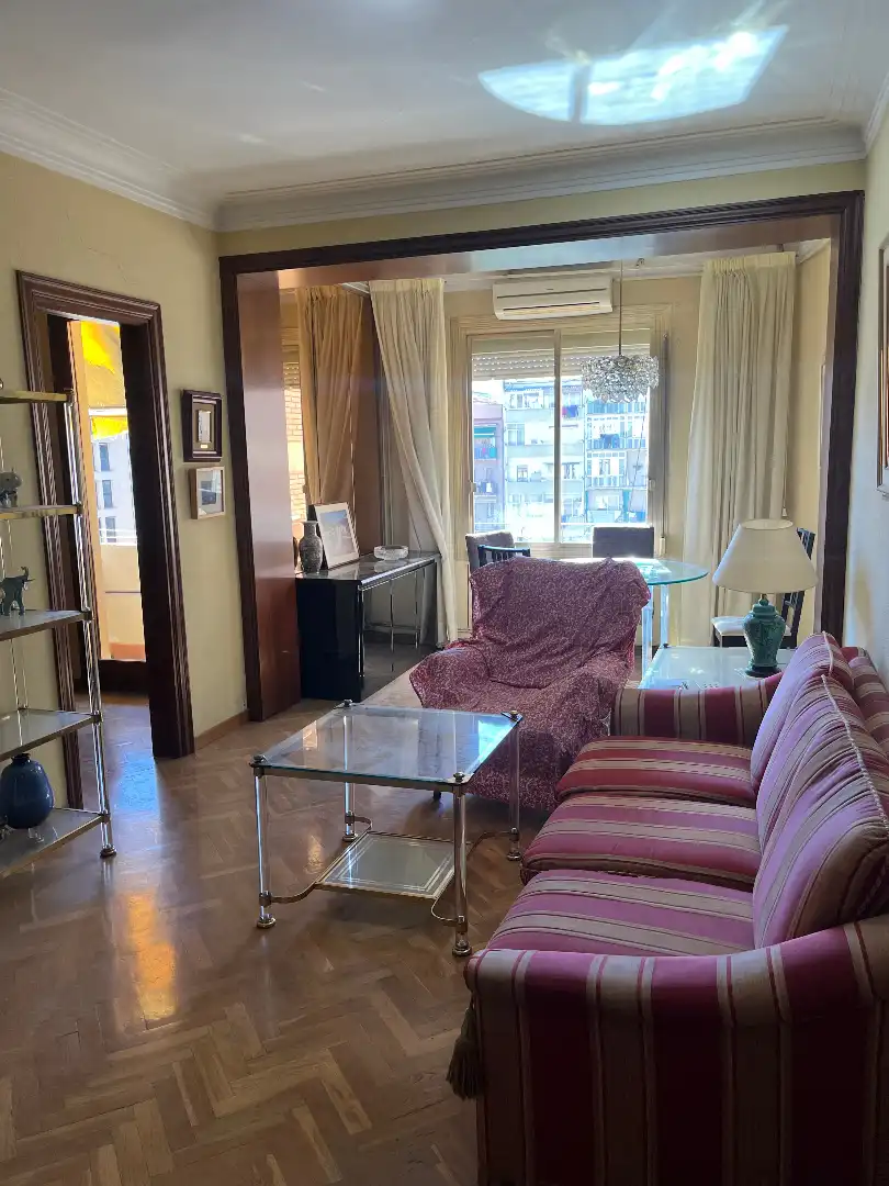 Sala de estar de Piso en venta en Barcelona con Aire acondicionado, Calefacción y Parquet