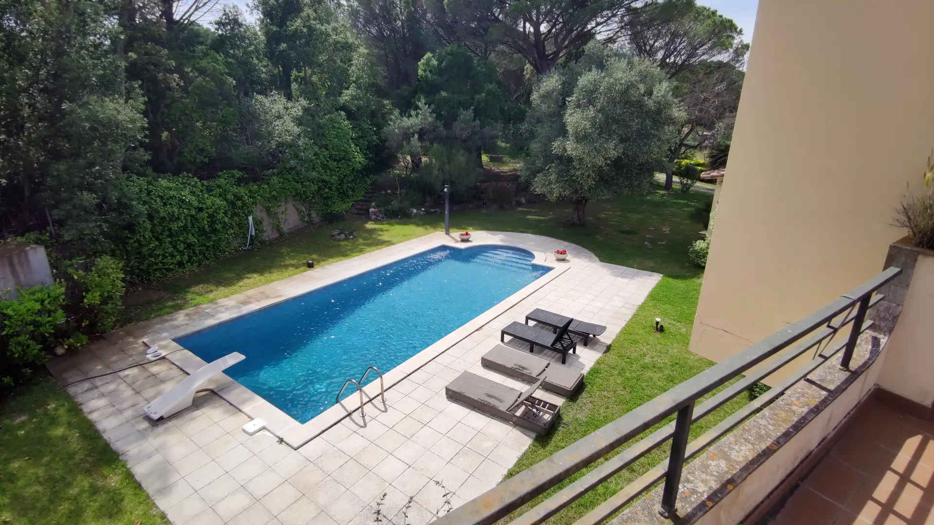 Piscina de Finca rústica en venda en Santa Cristina d'Aro amb Calefacció, Jardí privat i Terrassa