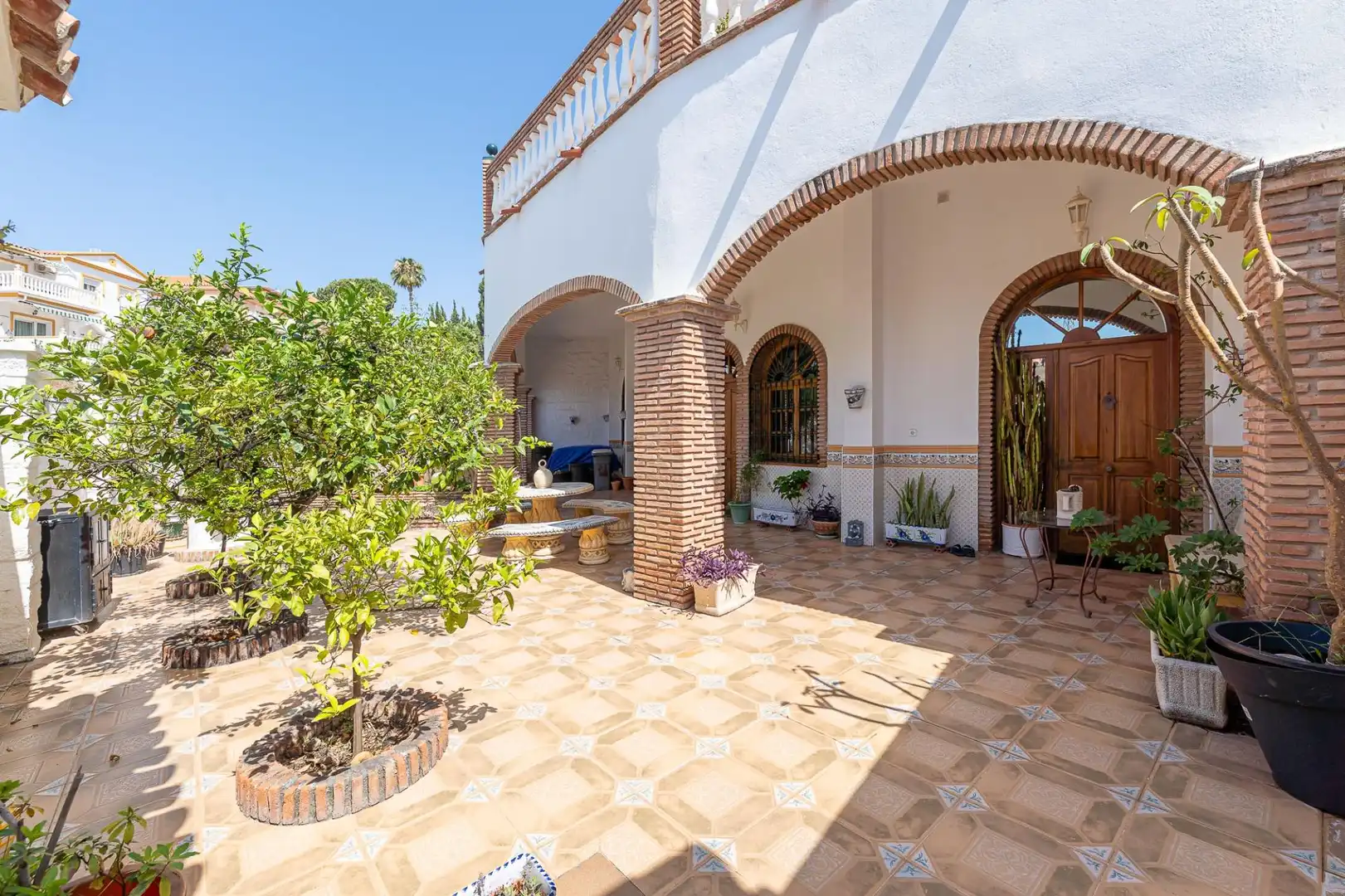 Jardí de Casa adosada en venda en Benalmádena amb Aire condicionat i Terrassa
