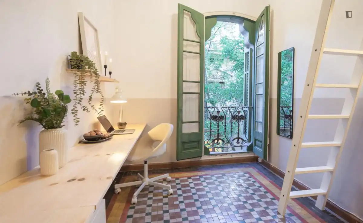 Terrasse von Wohnungen zur untervermieten in  Palma de Mallorca mit Möbliert, Ofen und Waschmaschine