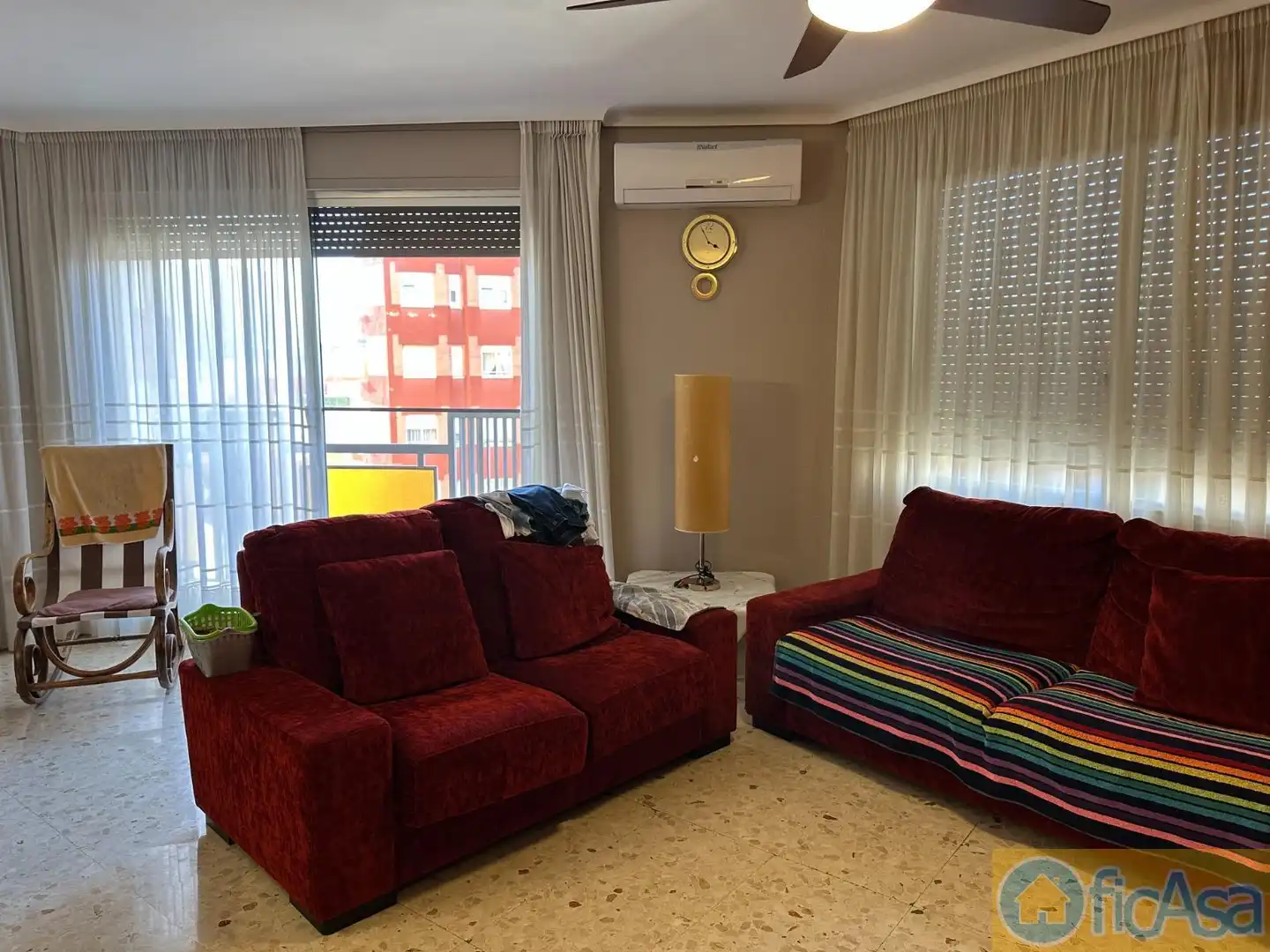 Sala de estar de Apartamento en venta en Castellón de la Plana / Castelló de la Plana con Aire acondicionado y Balcón