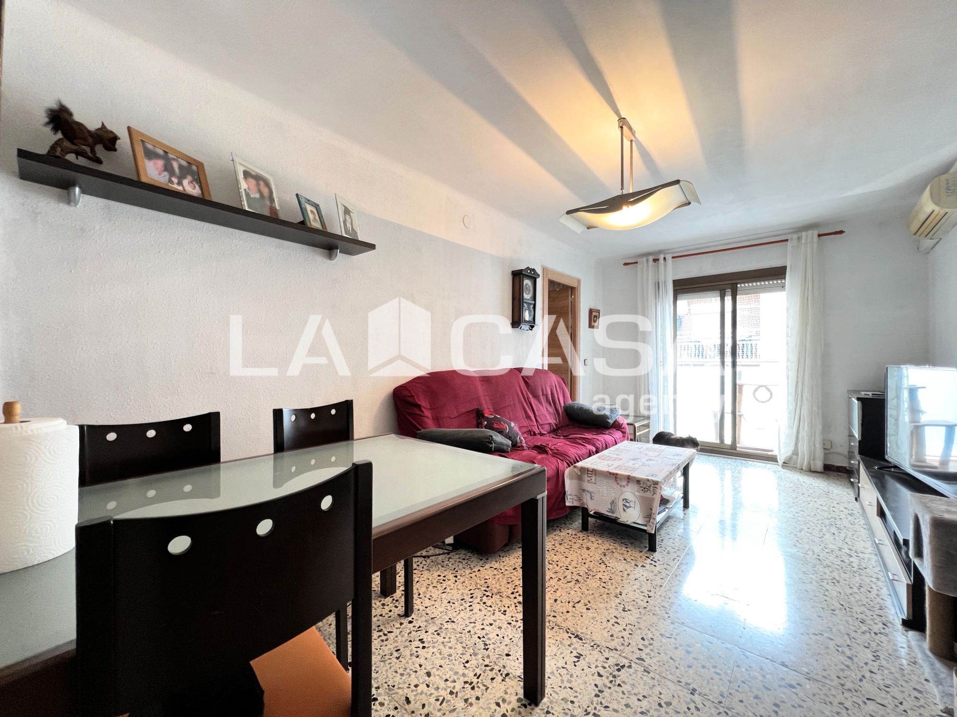 Sala de estar de Piso en venta en Badalona con Aire acondicionado, Amueblado y Horno