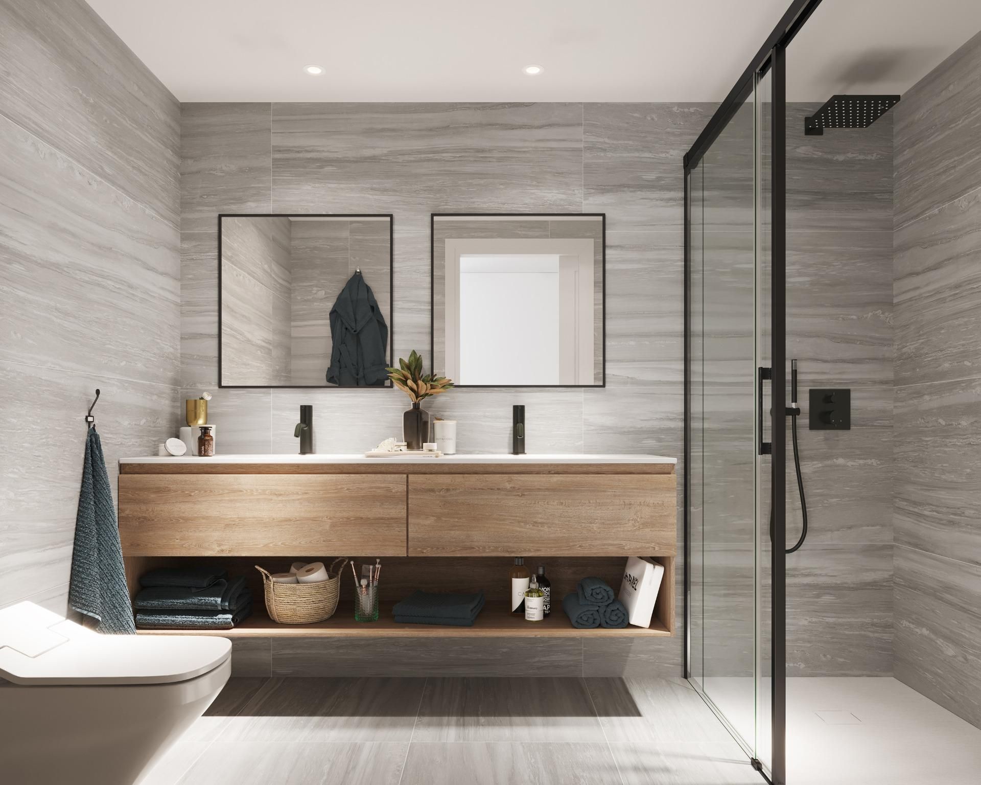 Bany de Planta baixa en venda en Girona Capital amb Aire condicionat, Parquet i Terrassa