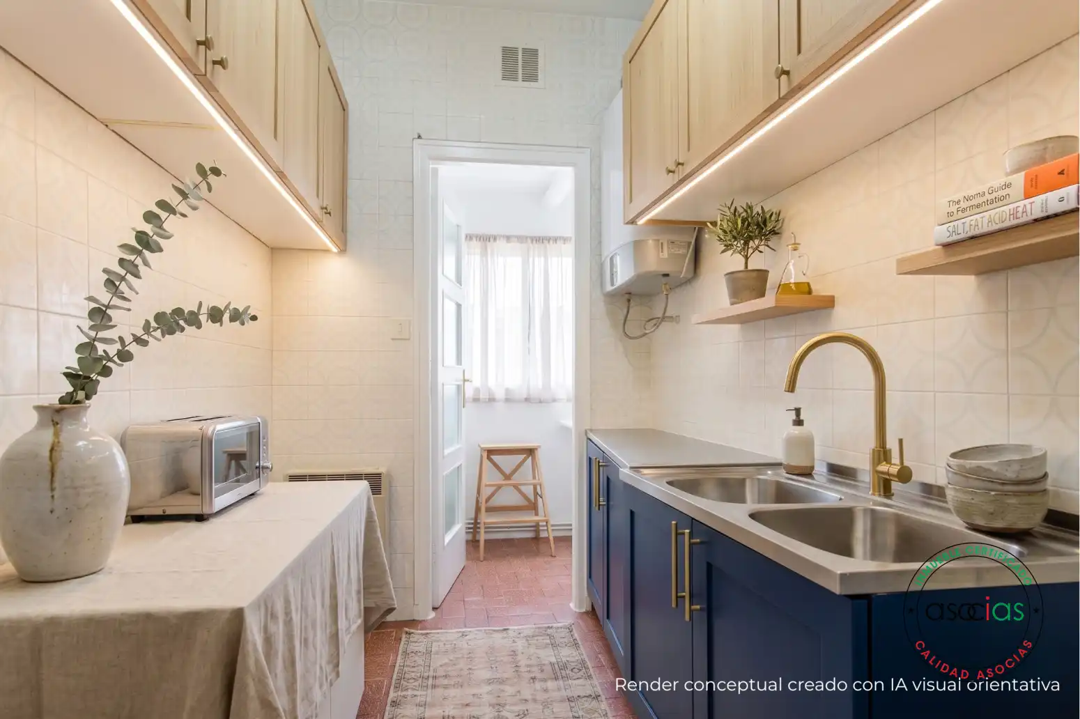 Kitchen of Flat for sale in Cudillero  with Heating and Furnished