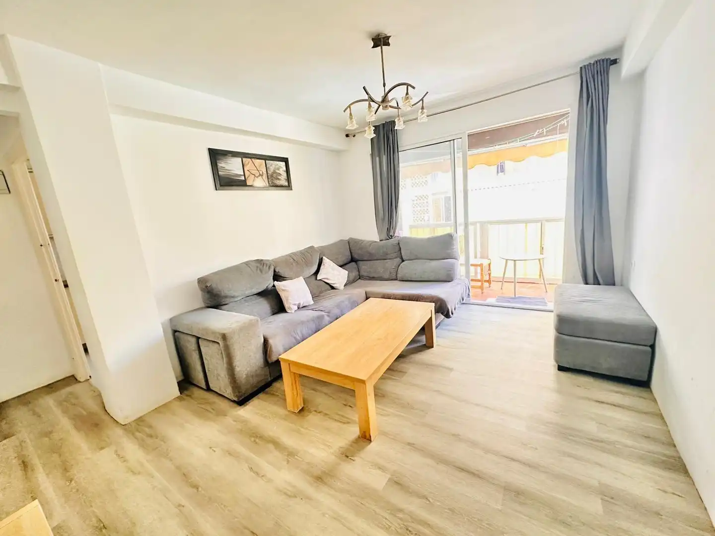 Living room of Flat for sale in Málaga Capital  with Terrace and Balcony