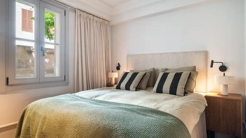 Schlafzimmer von Einfamilien-Reihenhaus zum Verkauf in  Palma de Mallorca mit Klimaanlage, Heizung und Terrasse