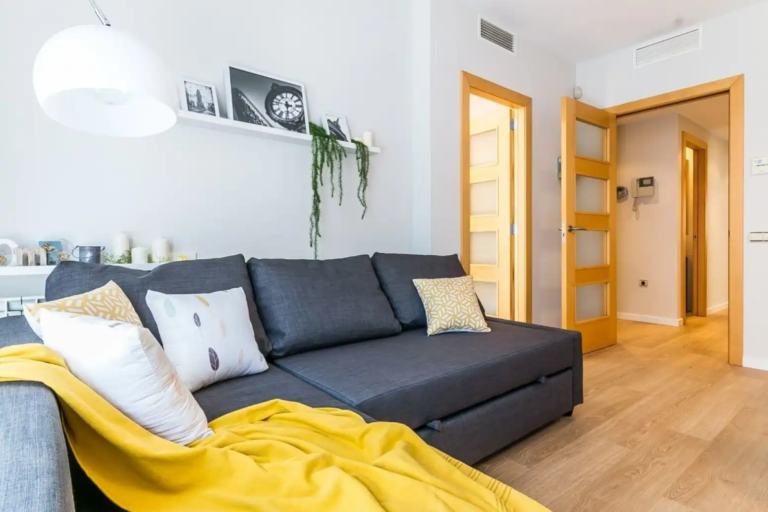 Wohnzimmer von Wohnung zum Verkauf in Terrassa mit Klimaanlage, Heizung und Parkett