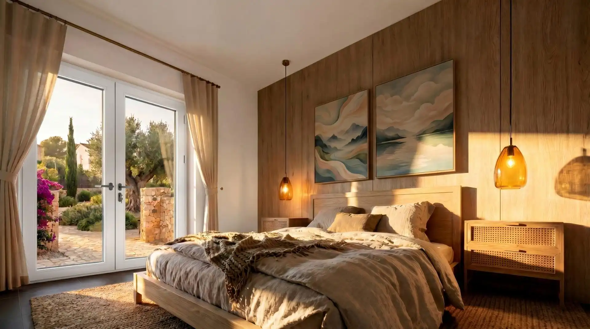 Schlafzimmer von Haus oder Chalet zum Verkauf in Aspe mit Klimaanlage, Privatgarten und Terrasse
