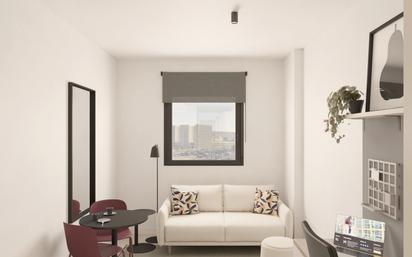 Sala d'estar de Estudi de lloguer en  Granada Capital amb Aire condicionat, Moblat i Microones