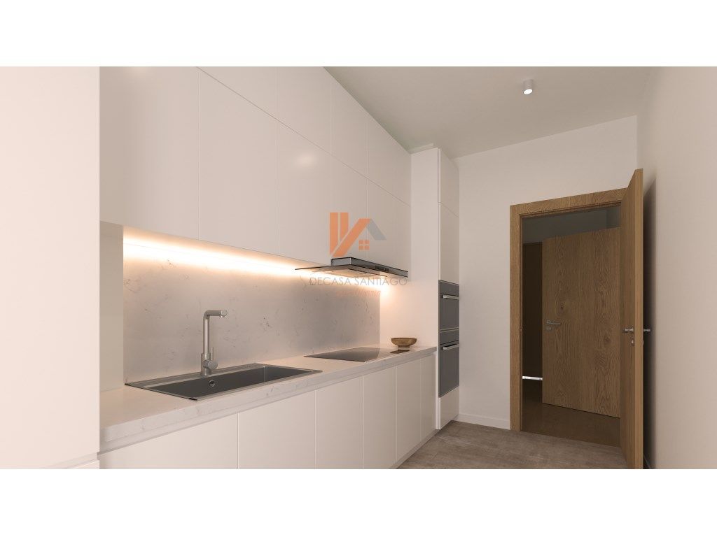 Küche von Wohnung zum verkauf in Silleda mit Heizung und Balkon