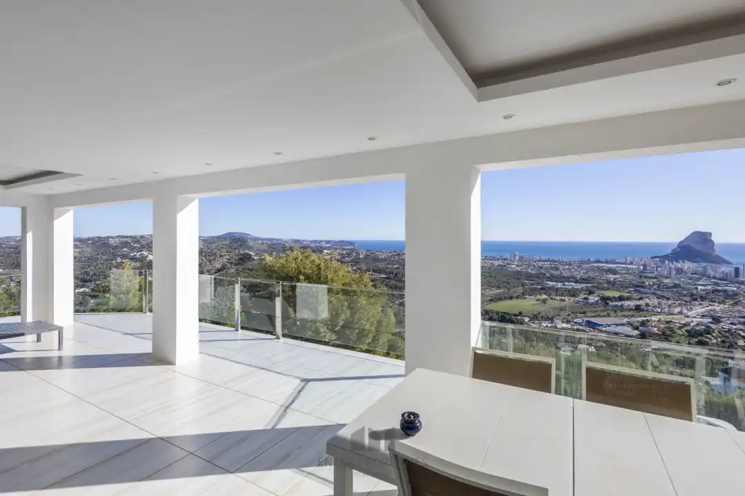 Terrace of Flat for rent in Calpe / Calp  with Air Conditioner, Heating and Terrace
