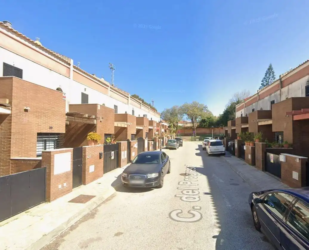 Vista exterior de Casa adosada en venta en Castilleja de la Cuesta con Jardín privado