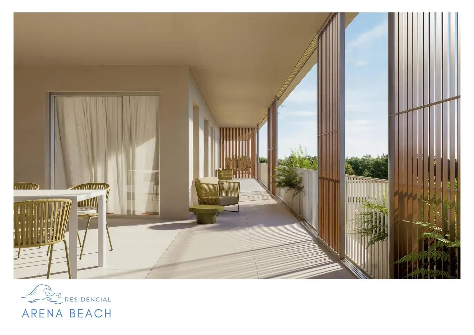 Terrasse von Wohnung zum Verkauf in Moncofa mit Klimaanlage, Heizung und Privatgarten