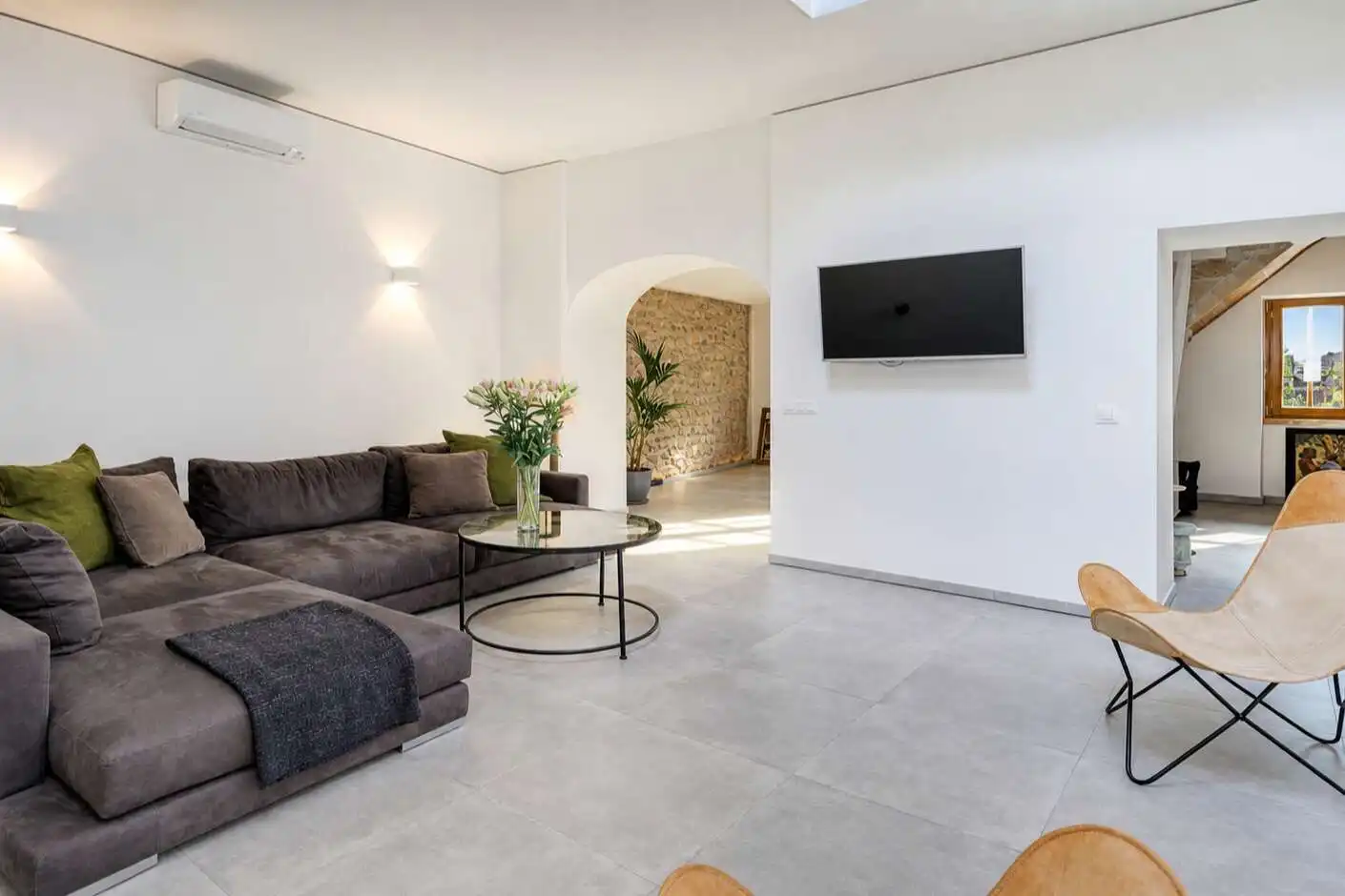 Sala de estar de Casa o chalet en venta en Pollença con Aire acondicionado y Amueblado