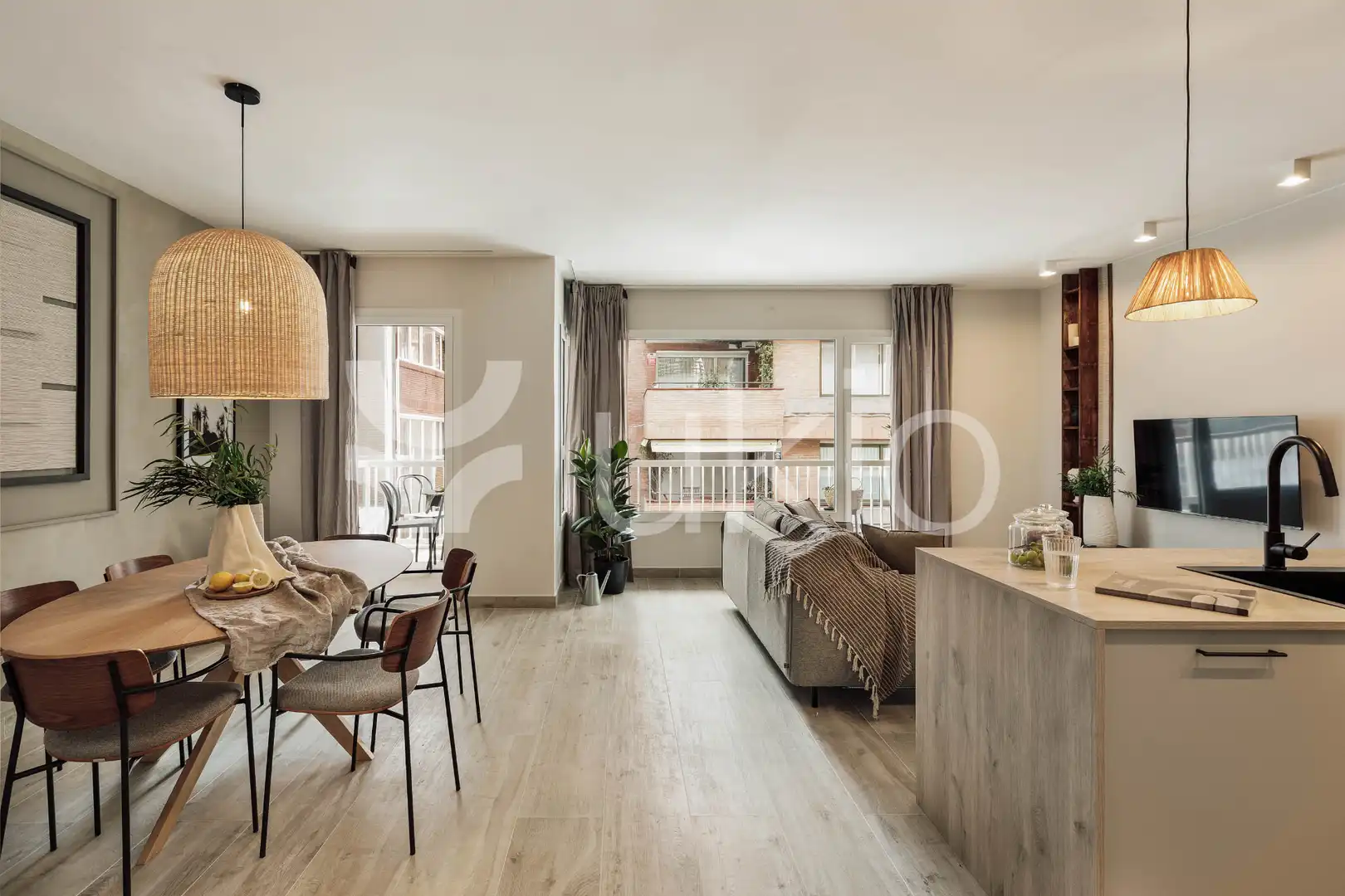 Living room of Apartments for rent in Barcelona  with Air Conditioner, Heating and Terrace