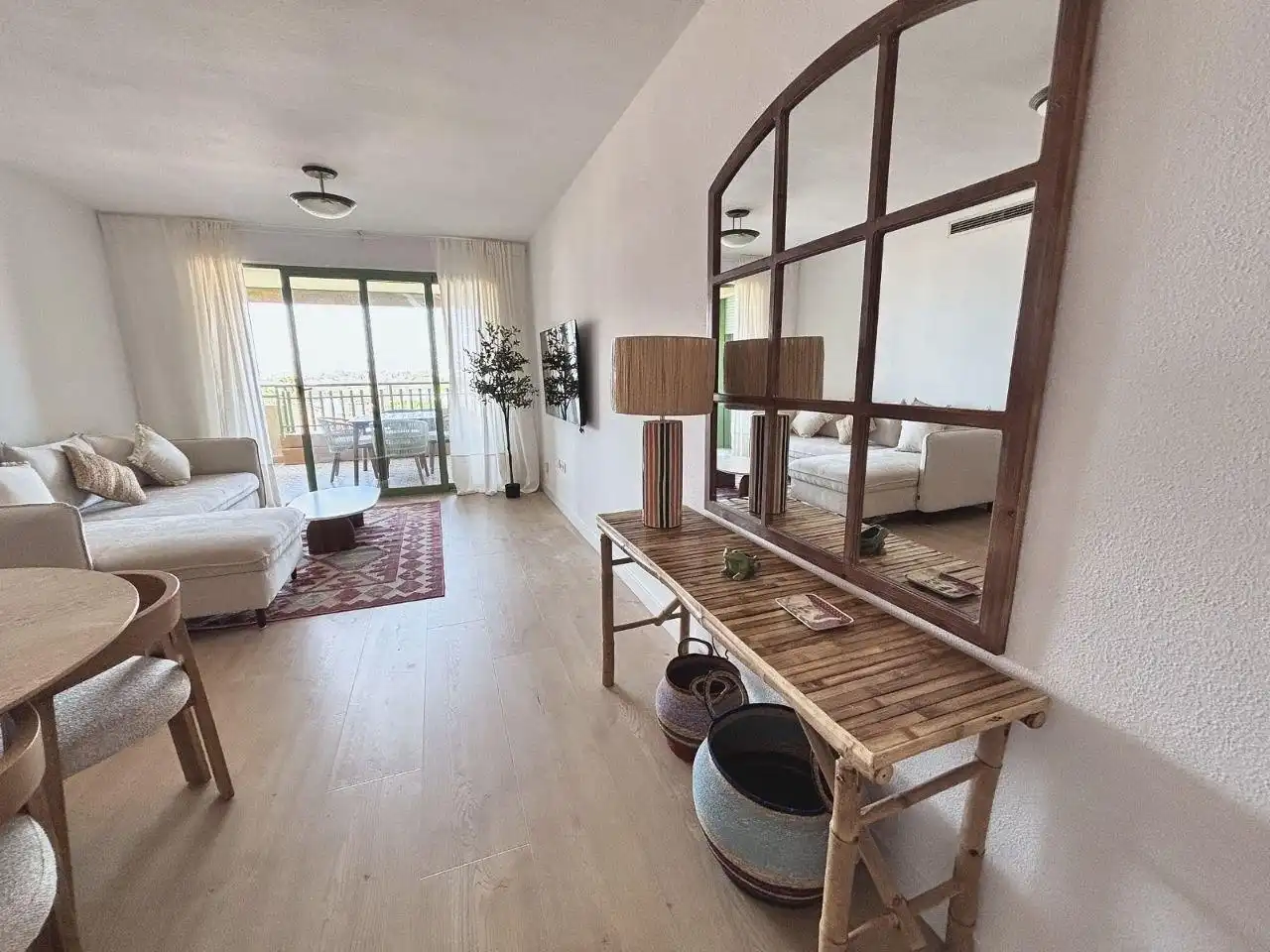 Sala de estar de Apartamento de alquiler en Alboraya con Aire acondicionado, Terraza y Amueblado