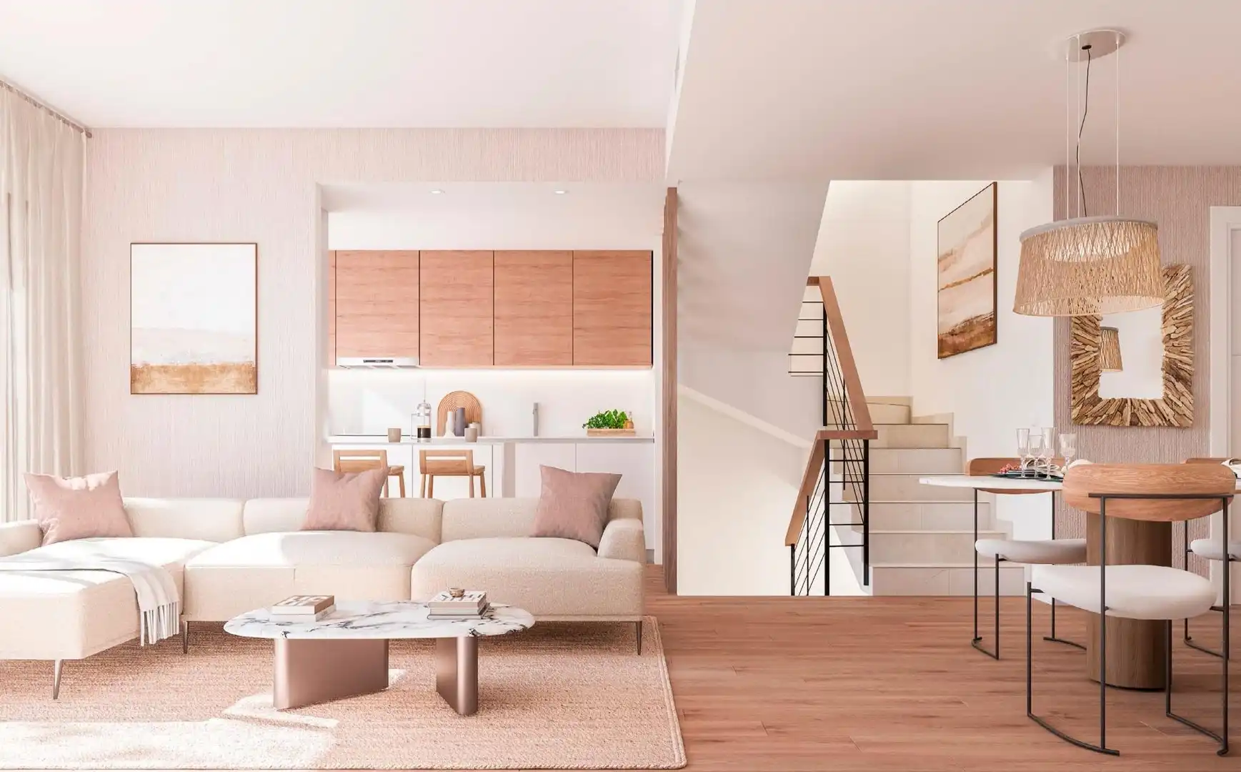 Sala de estar de Casa adosada en venta en Málaga con Calefacción, Terraza y Trastero