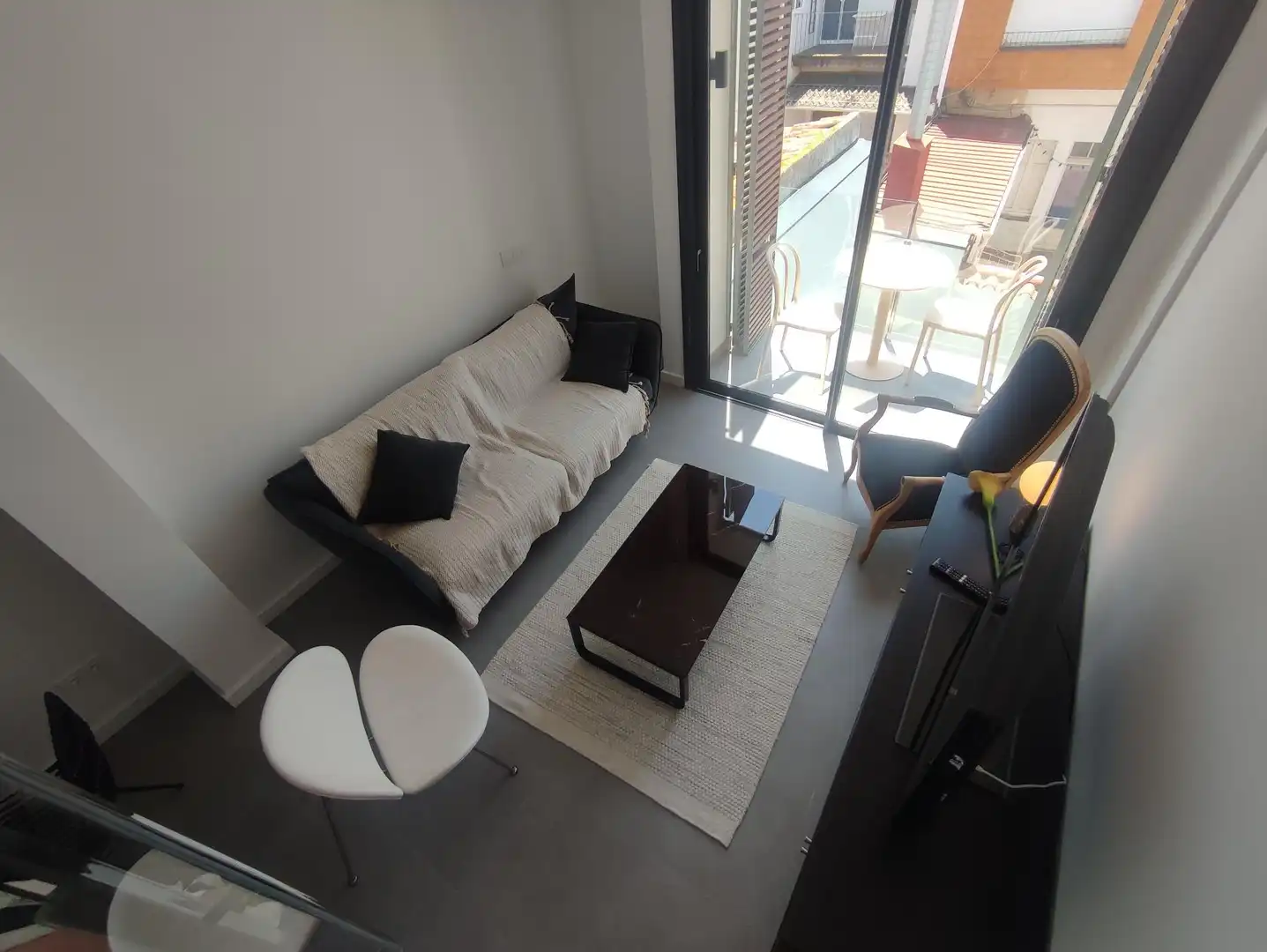 Sala de estar de Dúplex de alquiler en Palamós con Aire acondicionado, Terraza y Amueblado