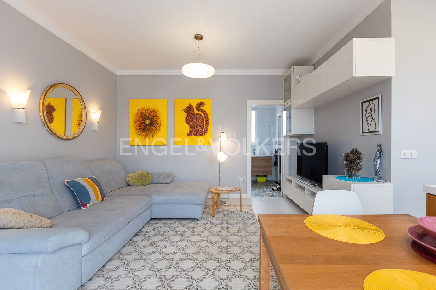 Sala d'estar de Àtic de lloguer en  Valencia Capital amb Aire condicionat, Calefacció i Terrassa