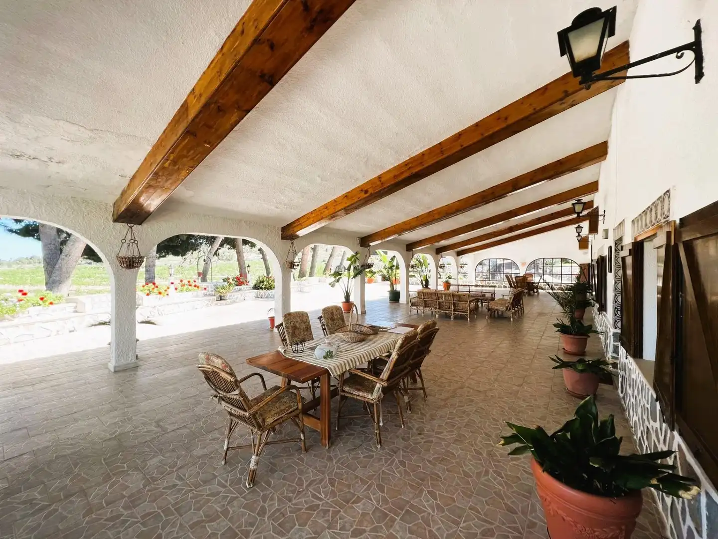 Terraza de Finca rústica en venta en Monóvar  / Monòver con Aire acondicionado, Calefacción y Jardín privado