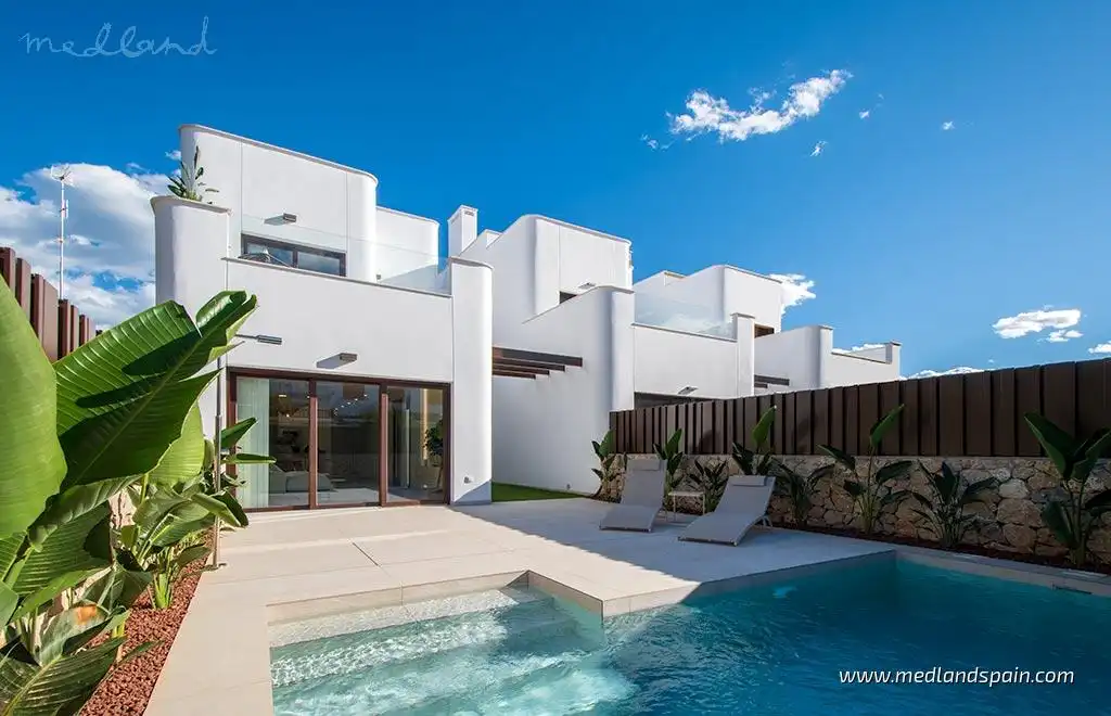 Piscina de Casa o xalet en venda en Pilar de la Horadada amb Jardí privat, Terrassa i Piscina