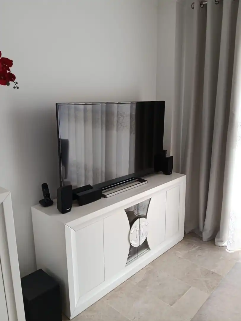 Sala de estar de Piso en venta en Fuengirola con Aire acondicionado, Amueblado y Balcón