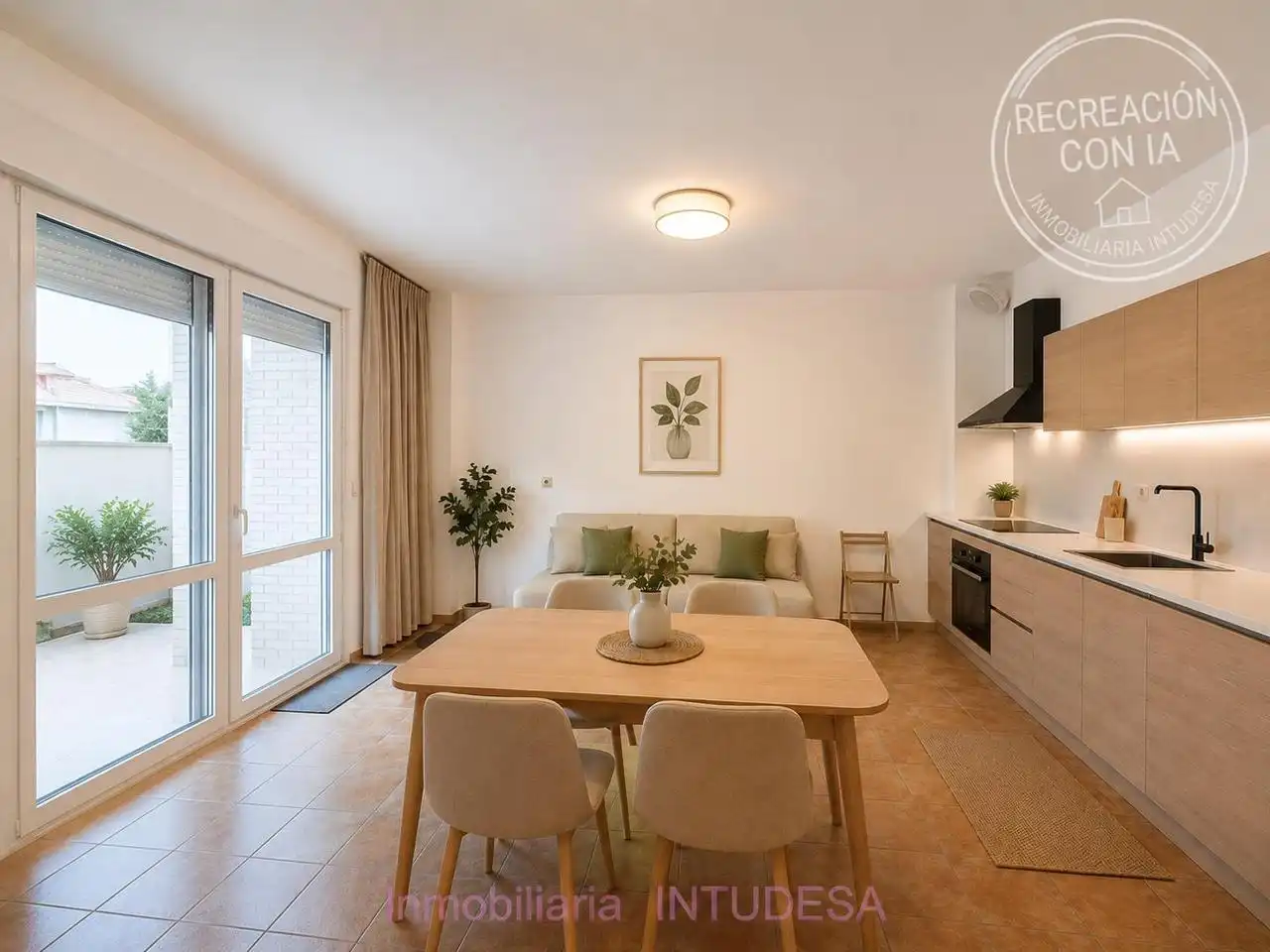 Sala de estar de Casa adosada en venta en Murchante con Calefacción, Jardín privado y Parquet