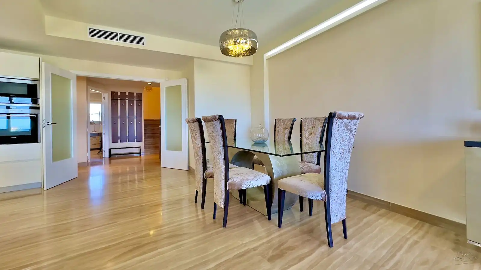 Menjador de Apartament en venda en Jávea / Xàbia amb Aire condicionat, Calefacció i Jardí privat