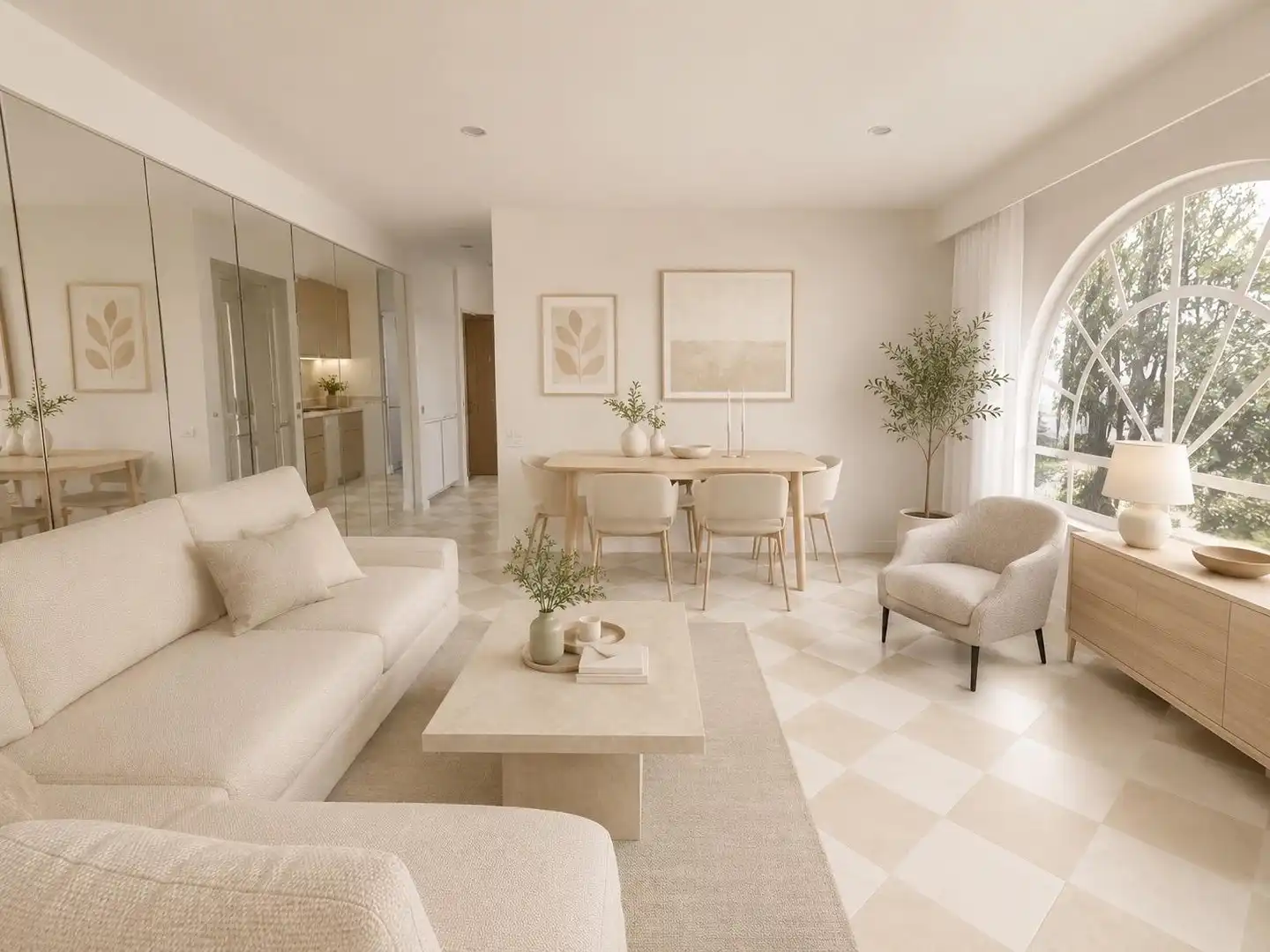 Sala de estar de Apartamento en venta en Torremolinos con Terraza, Amueblado y Piscina comunitaria