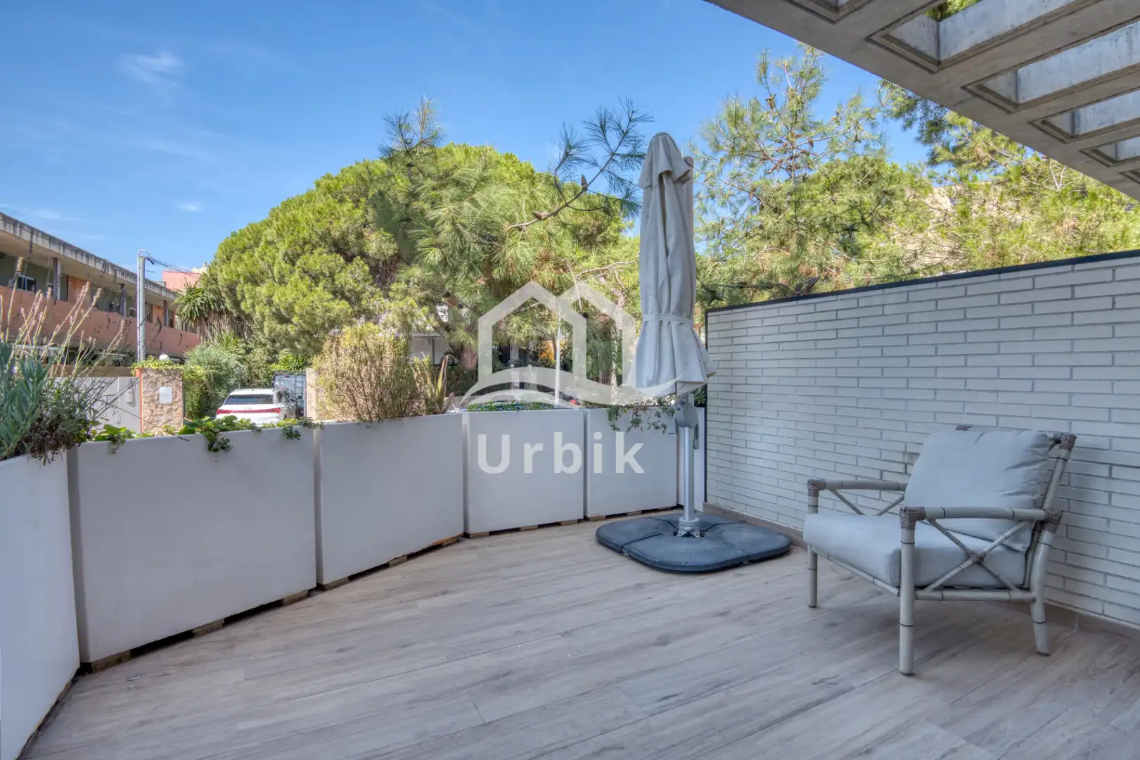 Terrasse von Einfamilien-Reihenhaus zum Verkauf in Castell d'Aro, Platja d'Aro i s'Agaró mit Klimaanlage, Heizung und Terrasse
