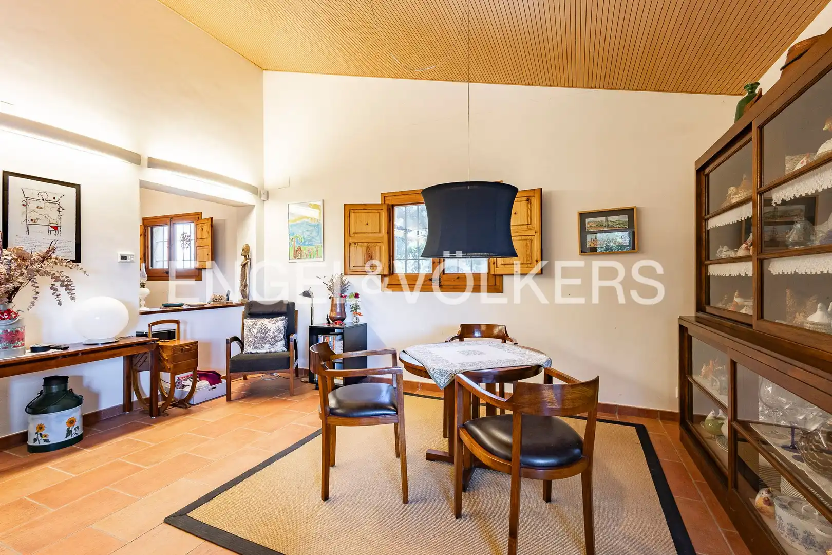 Sala d'estar de Finca rústica en venda en Bigues i Riells del Fai amb Calefacció, Jardí privat i Terrassa