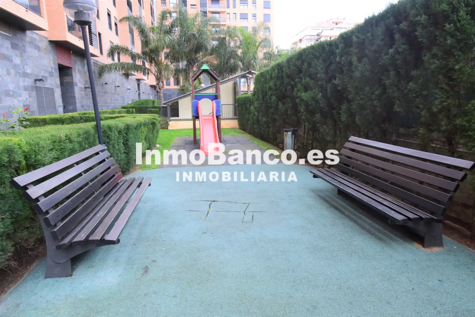 Jardín de Piso de alquiler en Valencia con Aire acondicionado, Calefacción y Terraza