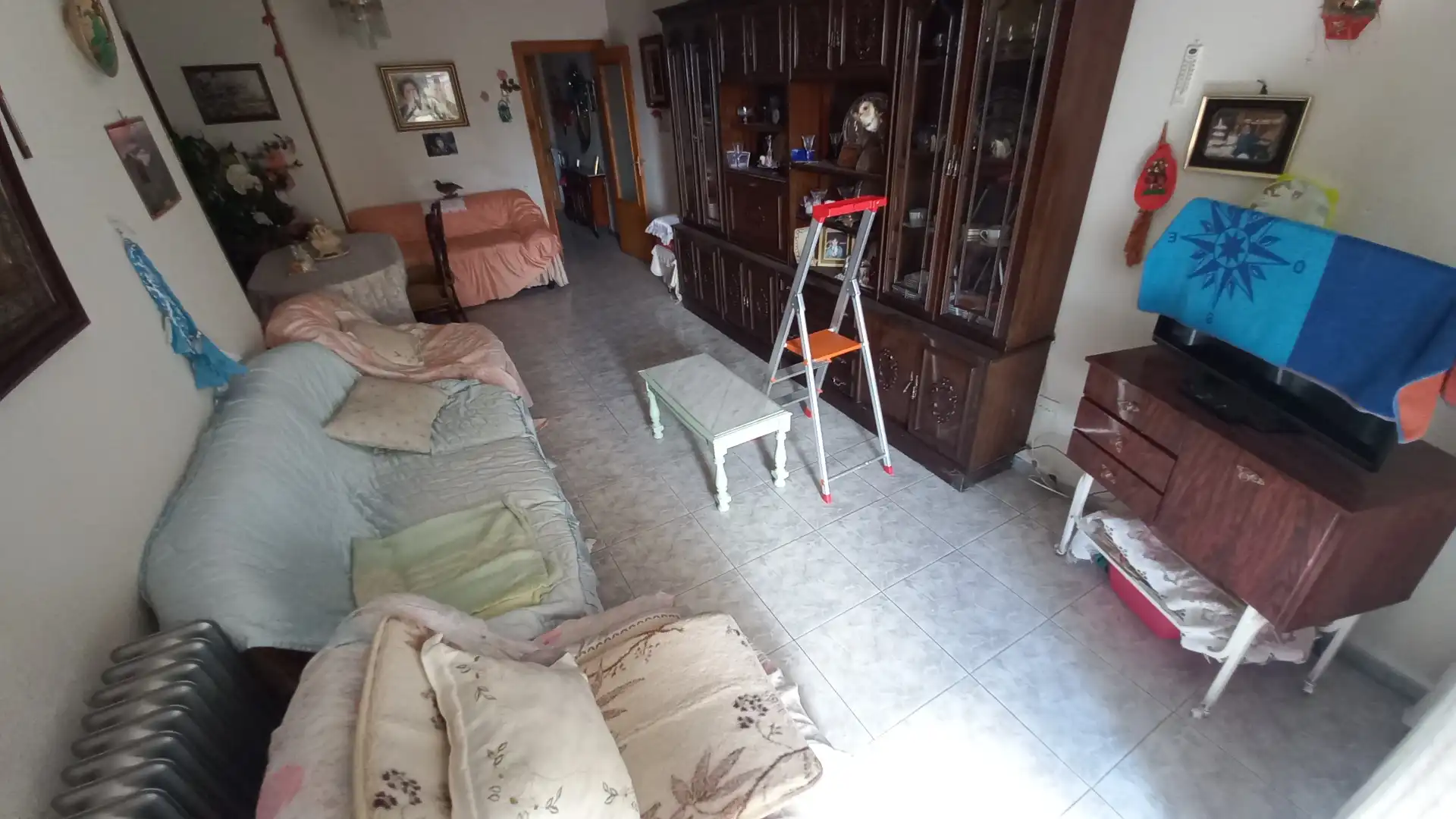 Living room of Flat for sale in Zamora Capital   with Heating and Furnished